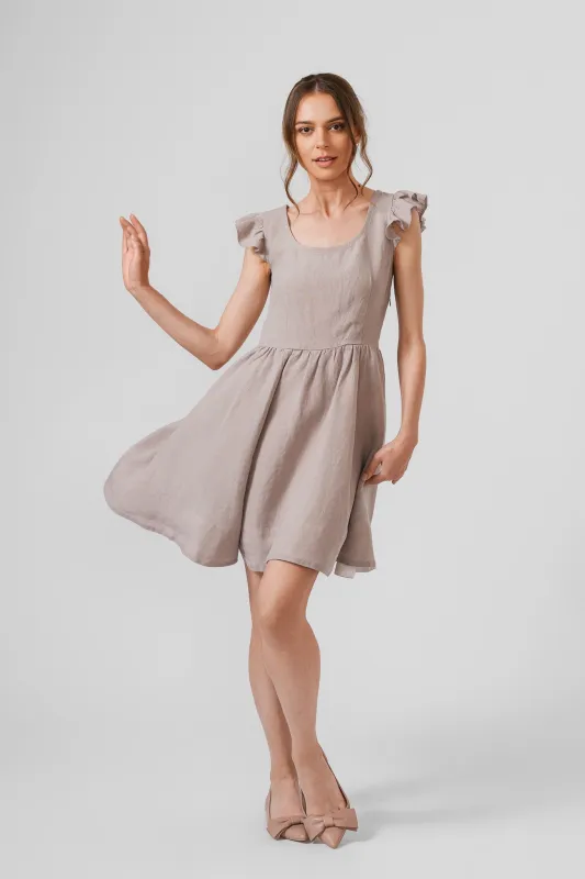 Mini Carmen Dress, Ruffle Sleeve sold by Son de Flor