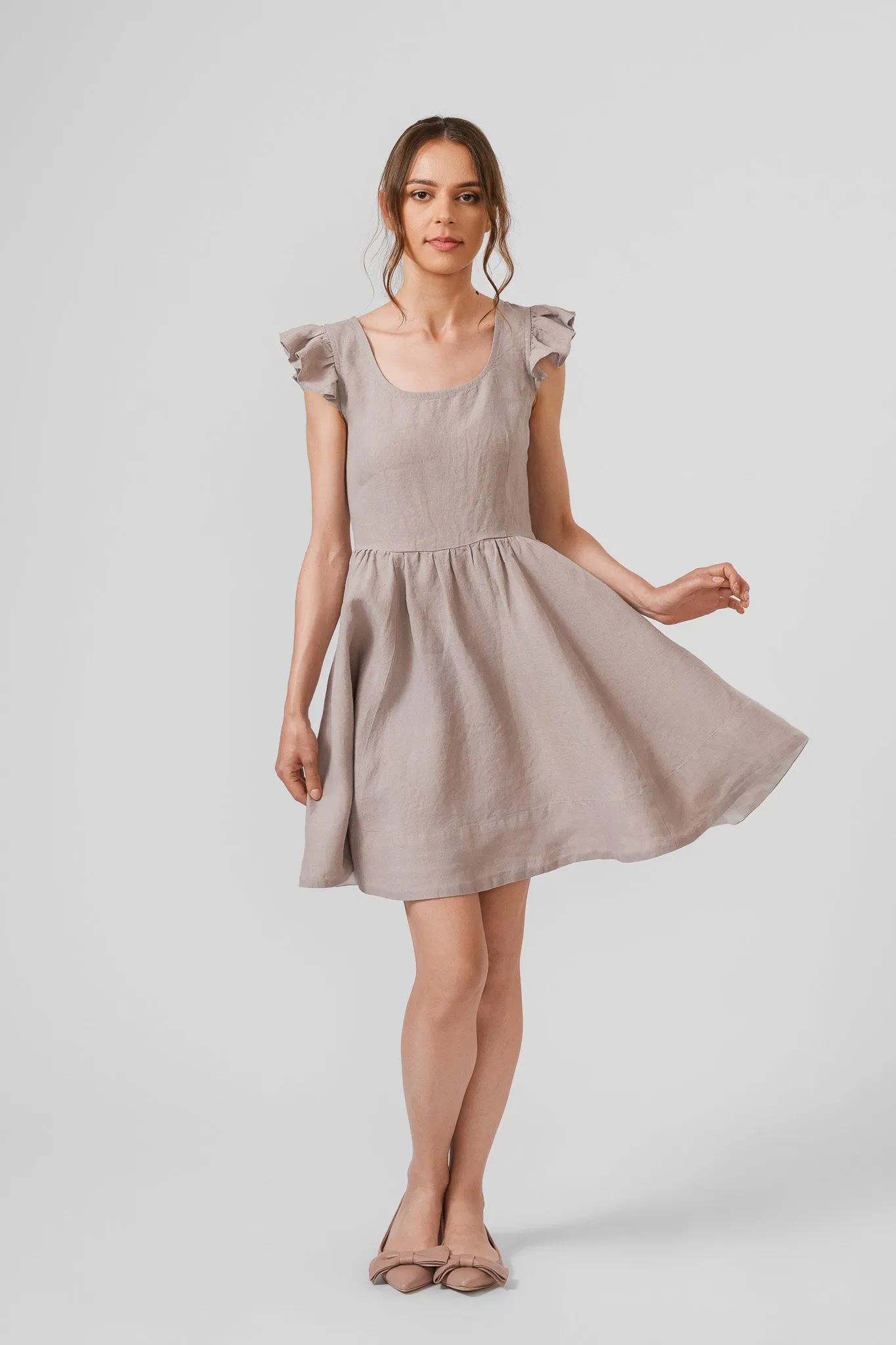 Mini Carmen Dress, Ruffle Sleeve sold by Son de Flor product image thumbnail 4