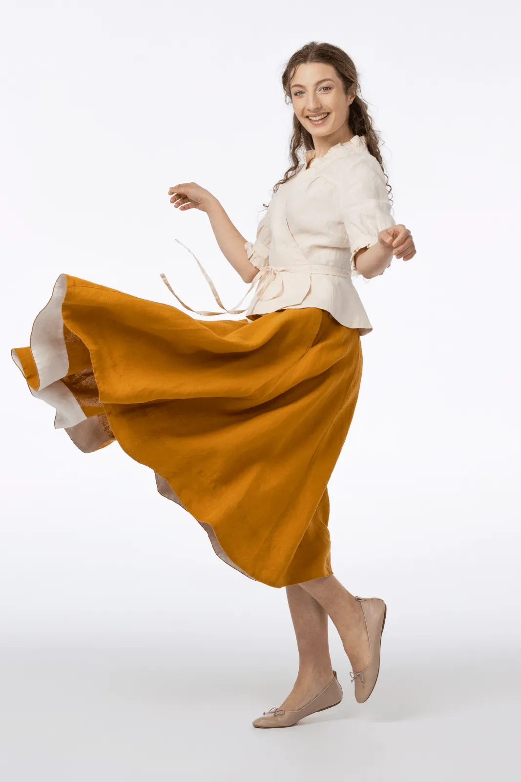 Knightley Skirt, Marigold sold by Son de Flor product image thumbnail 2