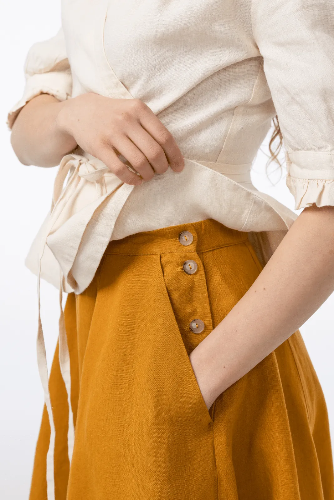 Knightley Skirt, Marigold sold by Son de Flor product image thumbnail 4