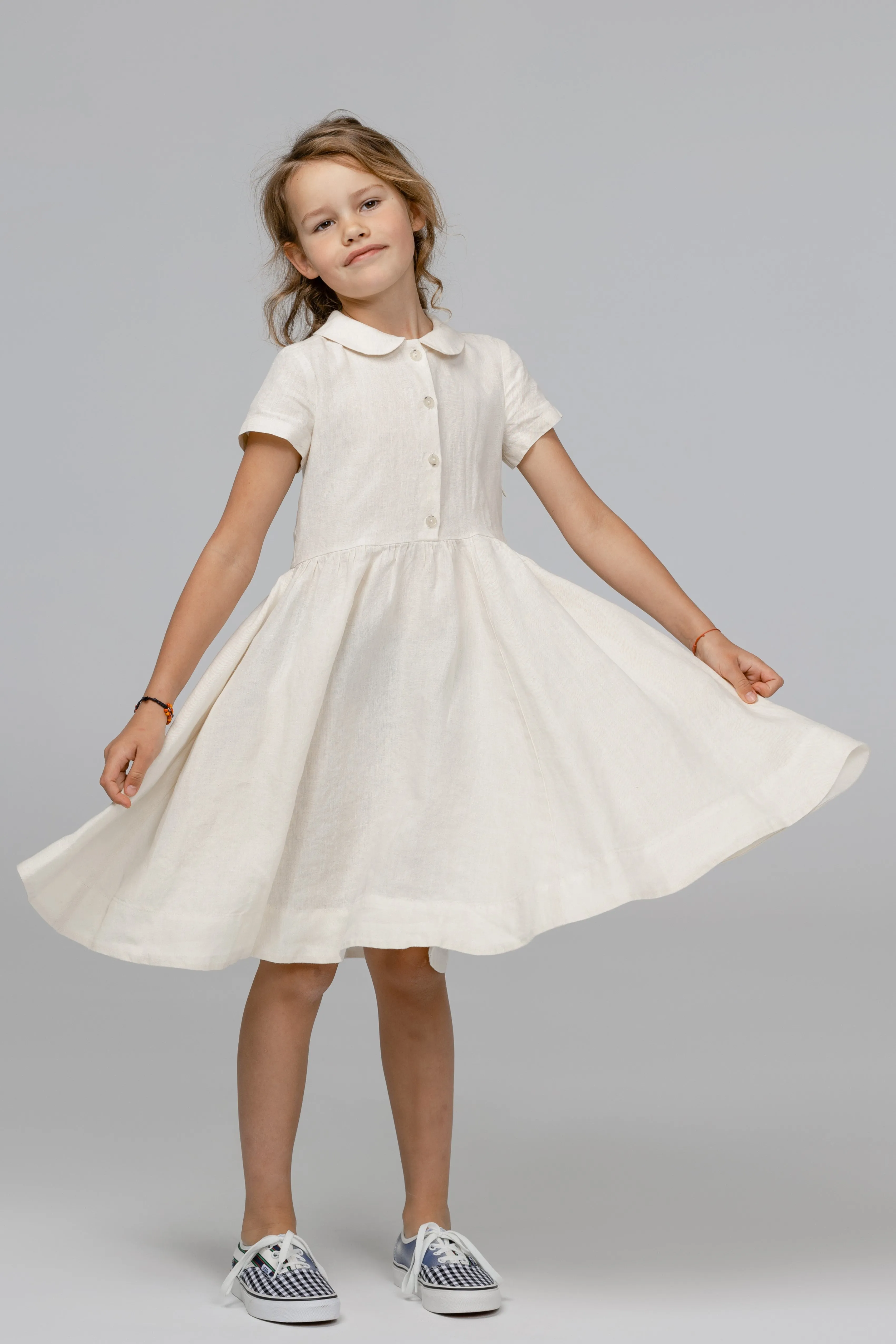 Mini Me Classic Dress, Short Sleeve sold by Son de Flor product image thumbnail 2