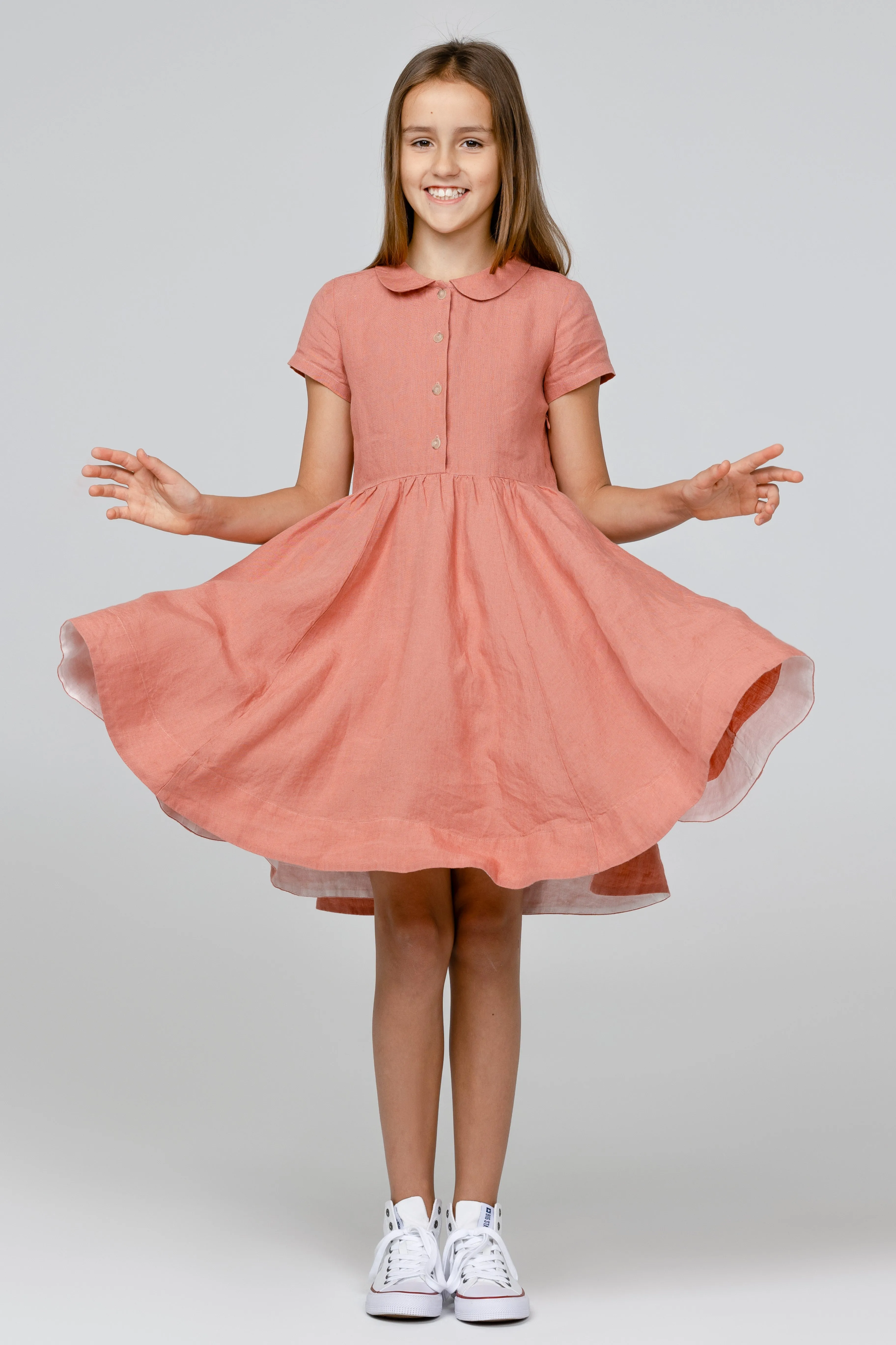 Mini Me Classic Dress, Short Sleeve sold by Son de Flor product image thumbnail 2