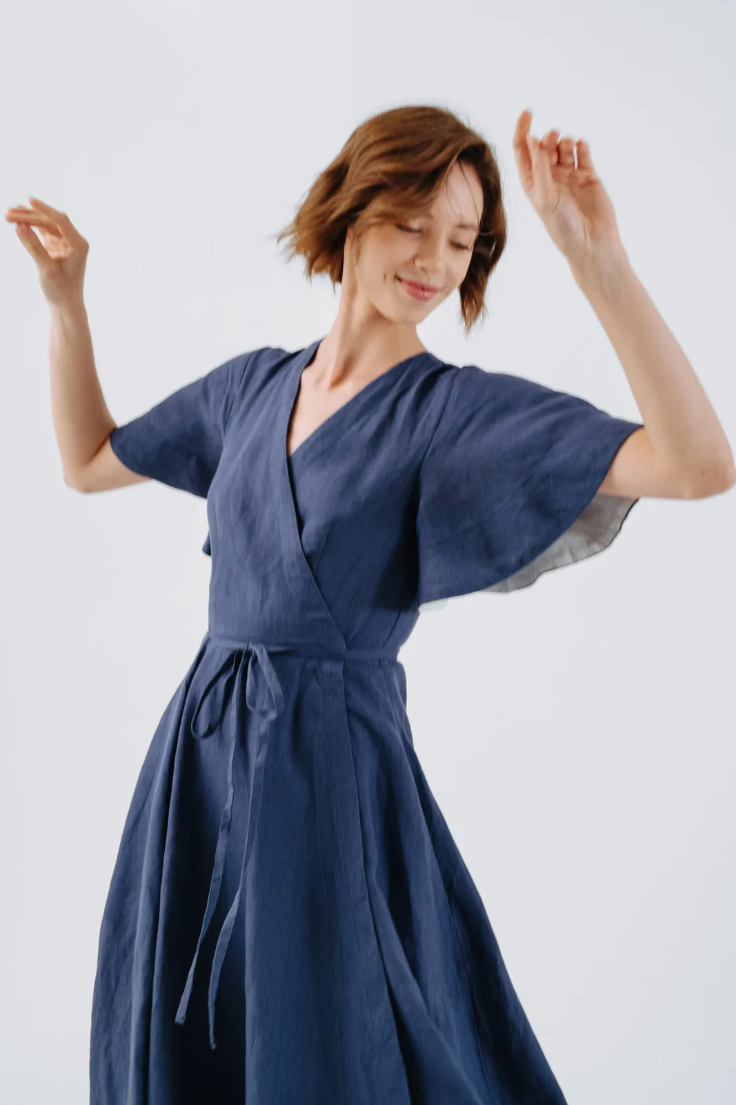 Wrap Dress, Butterfly Sleeve sold by Son de Flor product image thumbnail 2