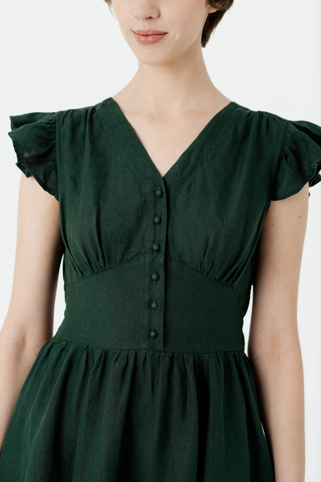Diane Dress, Ruffle Sleeve sold by Son de Flor product image thumbnail 5