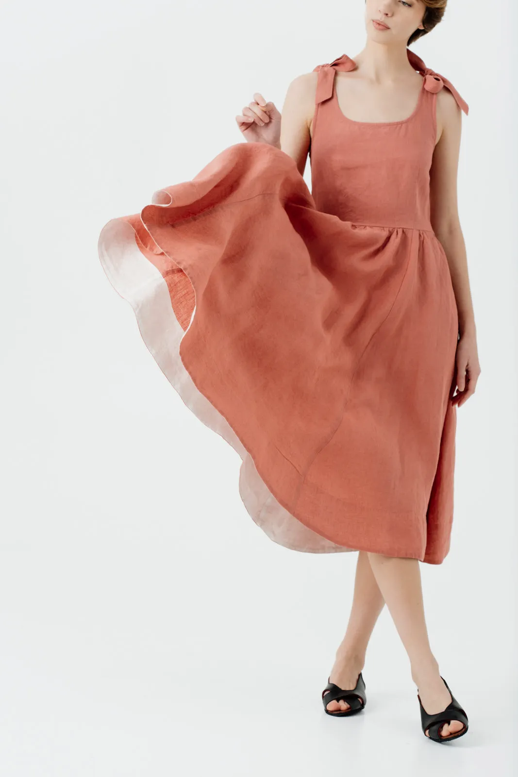 Amelia Dress, Sleeveless, Vintage Pink sold by Son de Flor product image thumbnail 3