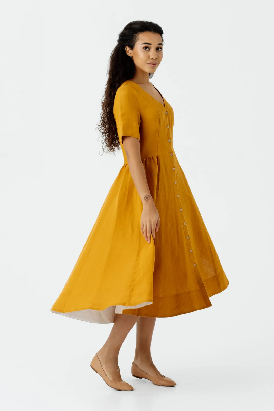 Agness Dress, Short Sleeve sold by Son de Flor product image thumbnail 4