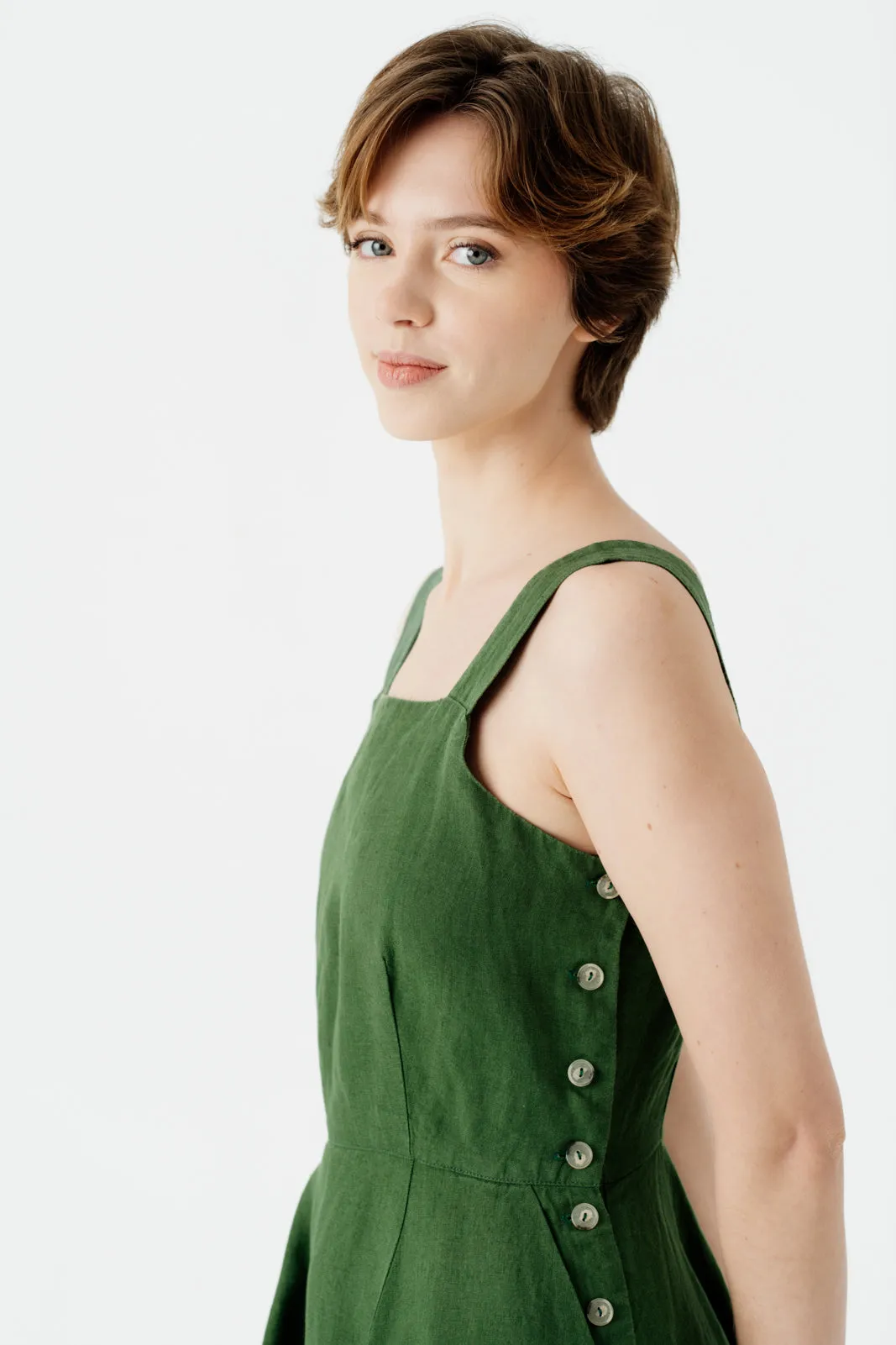 Pinafore Dress, Sleeveless sold by Son de Flor product image thumbnail 3