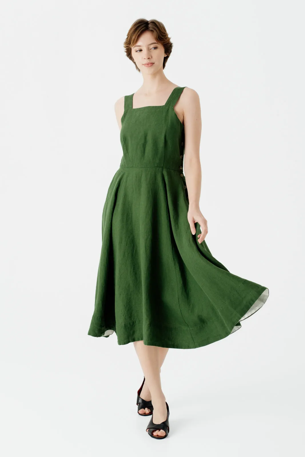 Pinafore Dress, Sleeveless sold by Son de Flor product image thumbnail 5