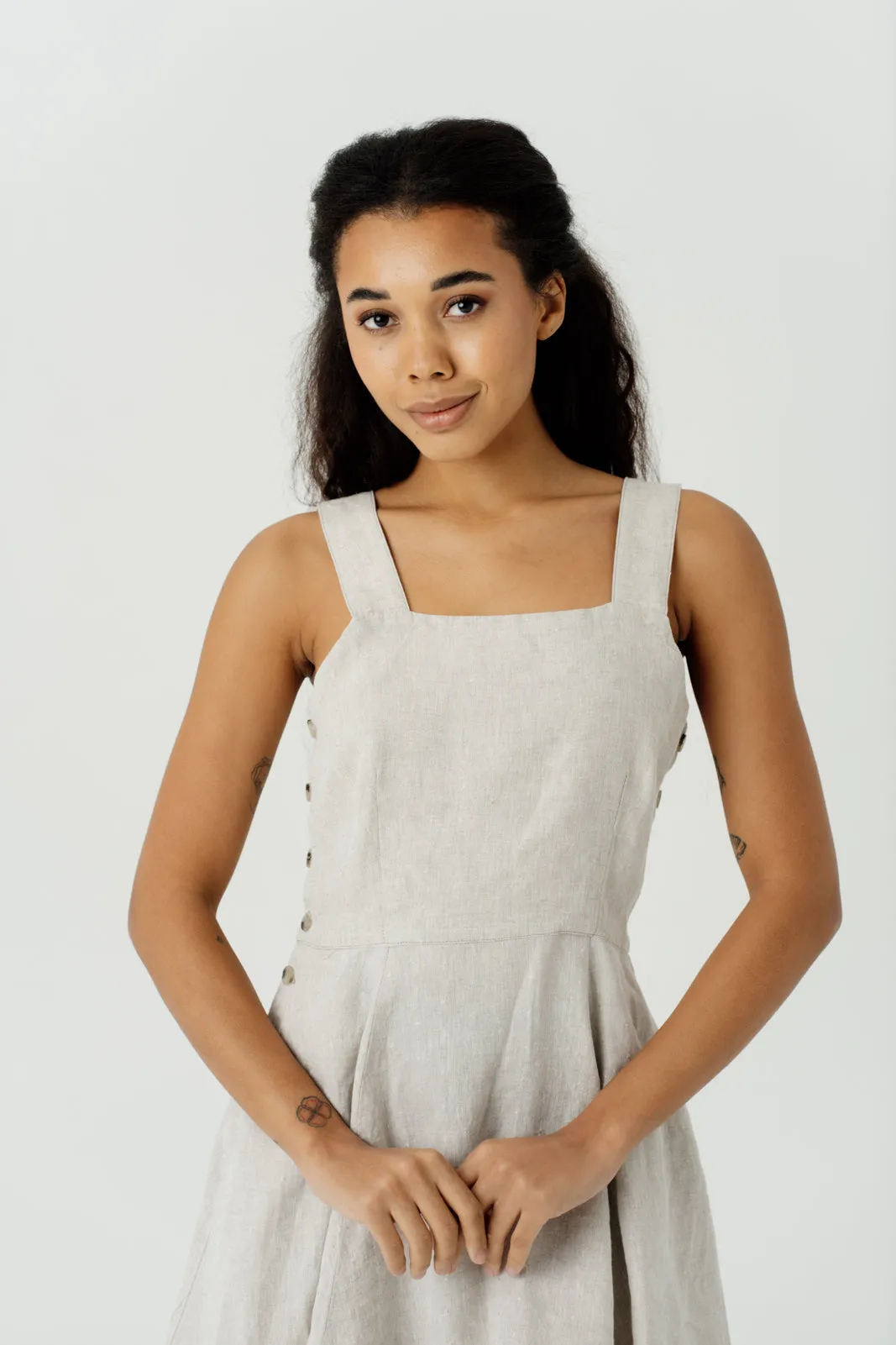 Mini Pinafore Dress, Sleeveless sold by Son de Flor product image thumbnail 4