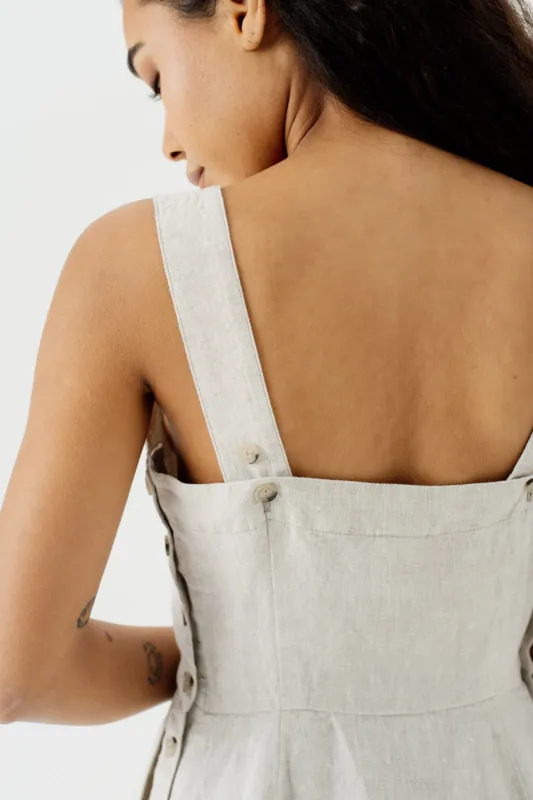 Mini Pinafore Dress, Sleeveless sold by Son de Flor