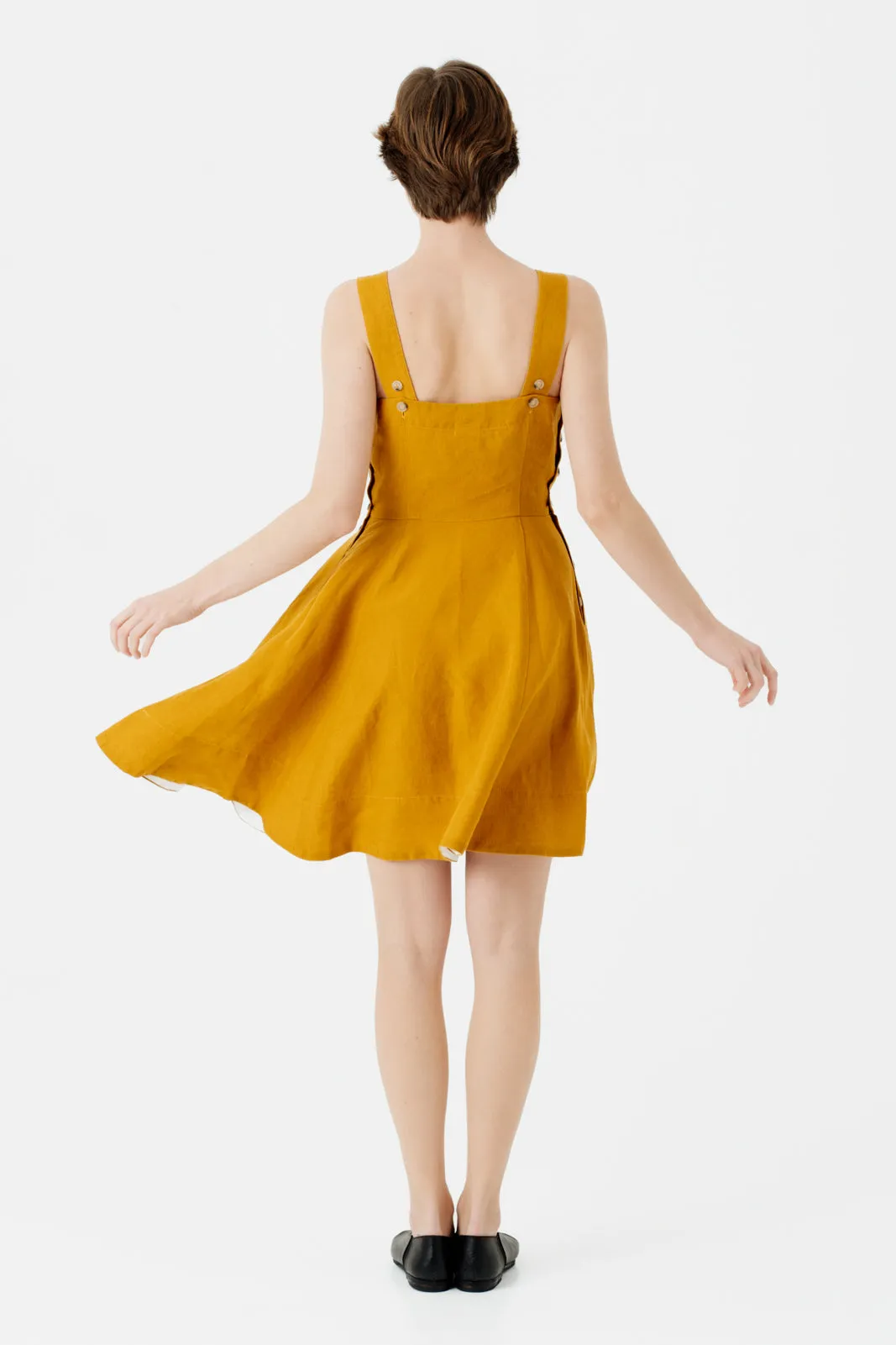 Mini Pinafore Dress, Sleeveless sold by Son de Flor product image thumbnail 5