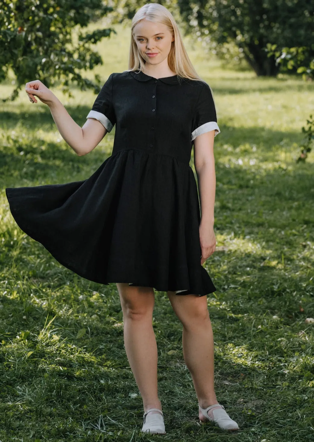 Mini Classic Dress, Short Sleeve sold by Son de Flor