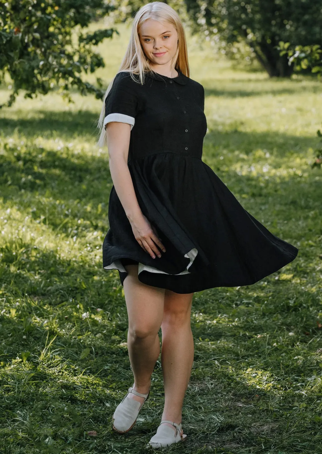 Mini Classic Dress, Short Sleeve sold by Son de Flor product image thumbnail 5