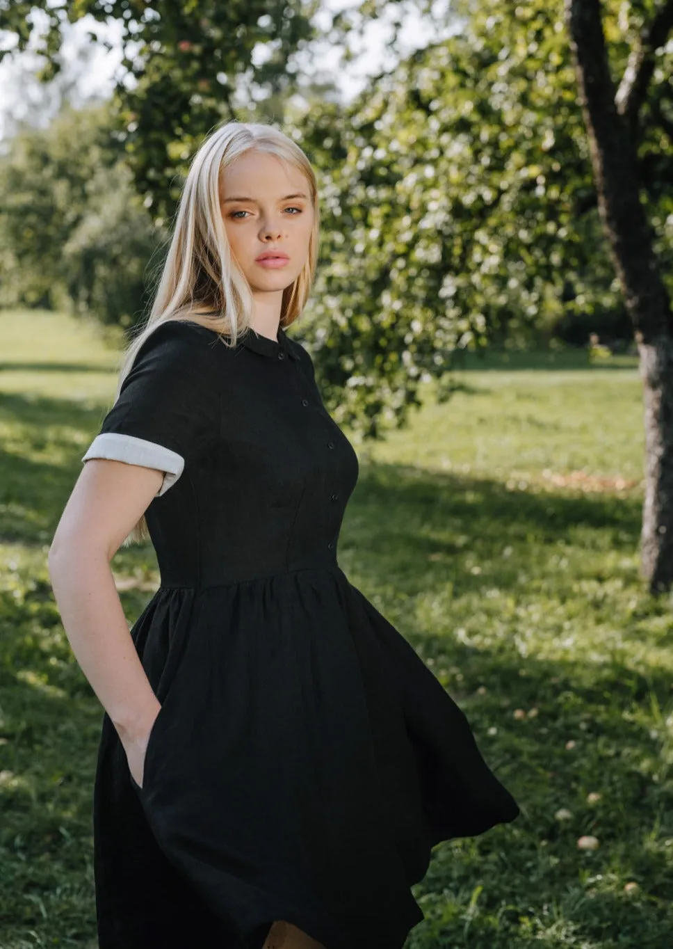 Mini Classic Dress, Short Sleeve sold by Son de Flor product image thumbnail 3