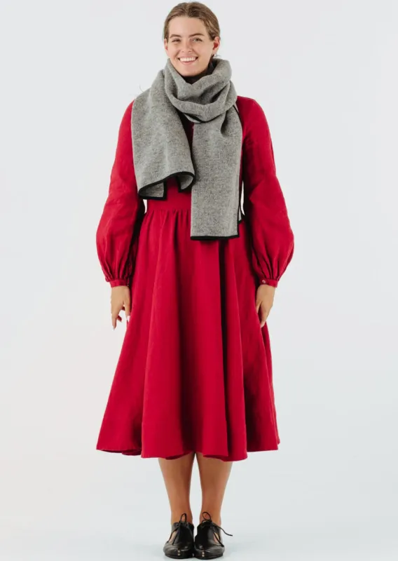 Wrap Scarf, Wool, Light Grey sold by Son de Flor