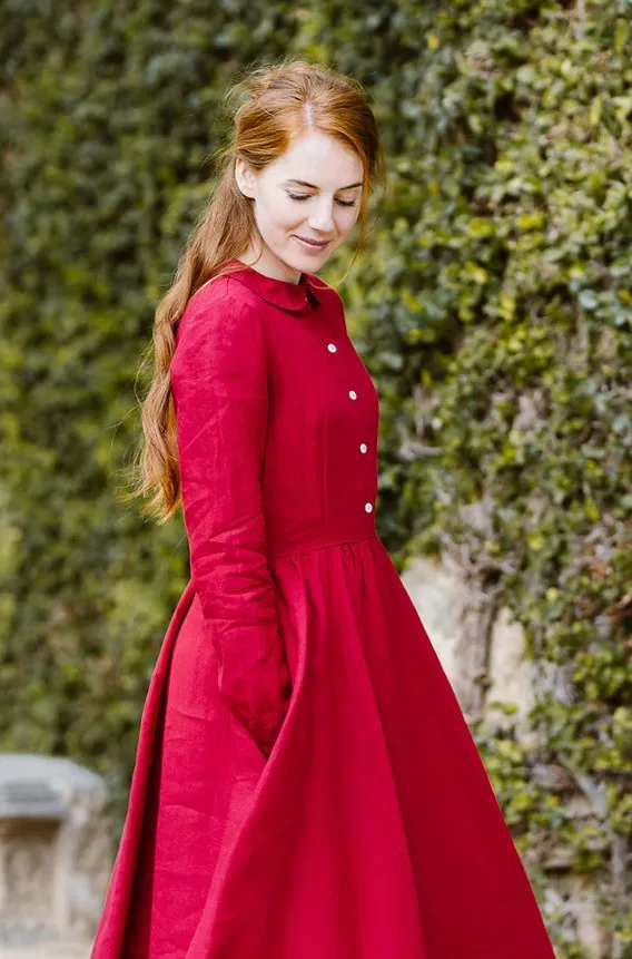 Classic Dress, Long Sleeve sold by Son de Flor