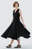 Classic – Full-Circle Twill Linen Midi Skirt sold by Son de Flor