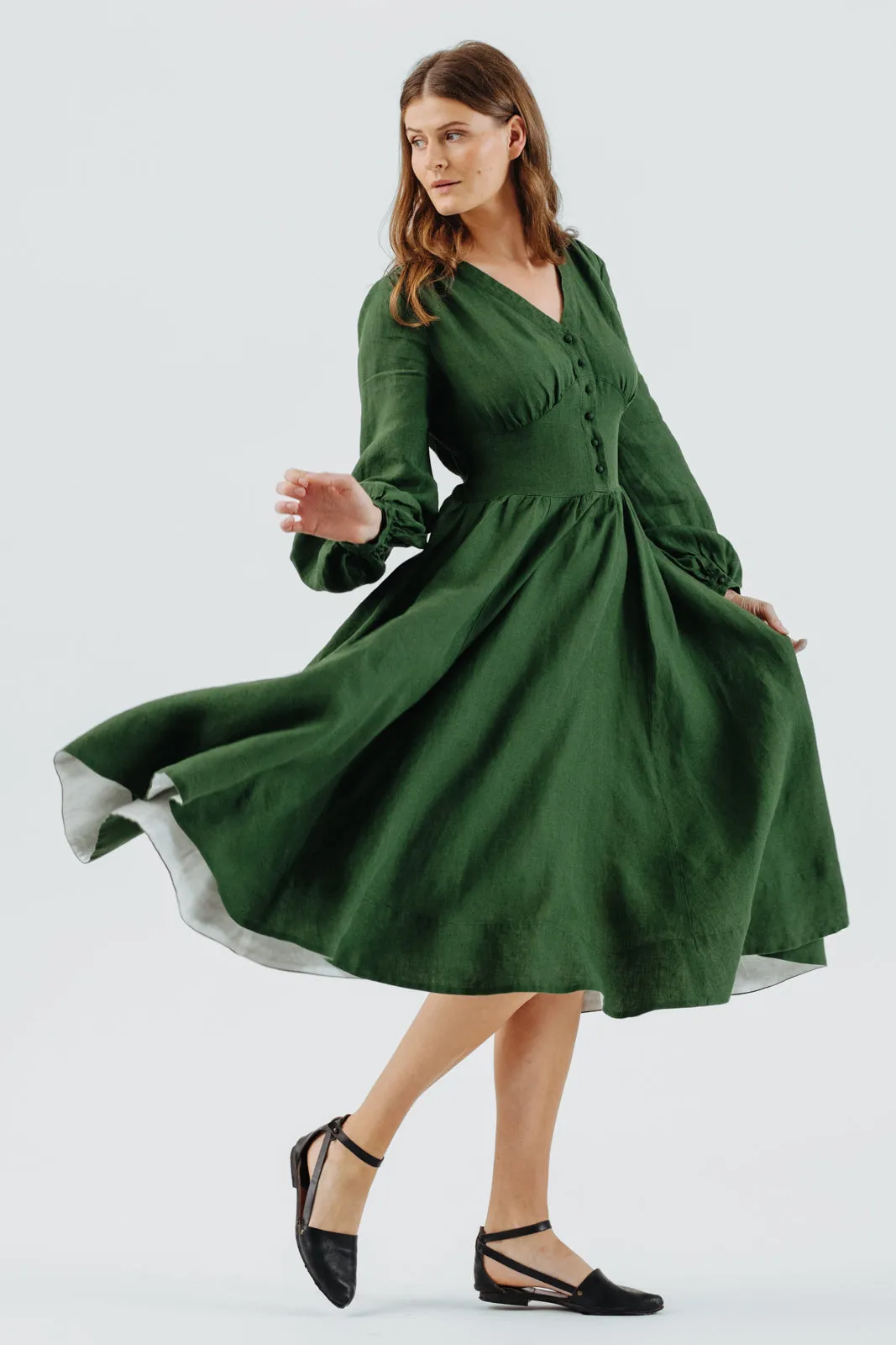 Diane Dress, Long Sleeve sold by Son de Flor product image thumbnail 3