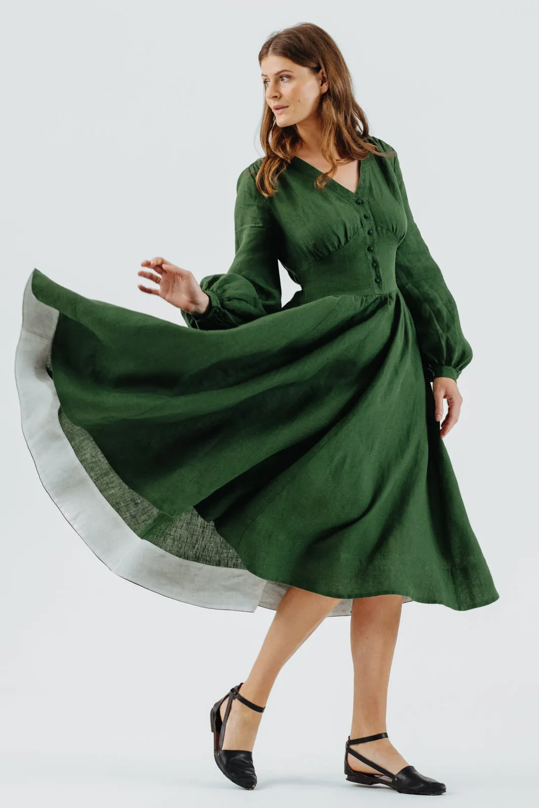 Diane Dress, Long Sleeve sold by Son de Flor