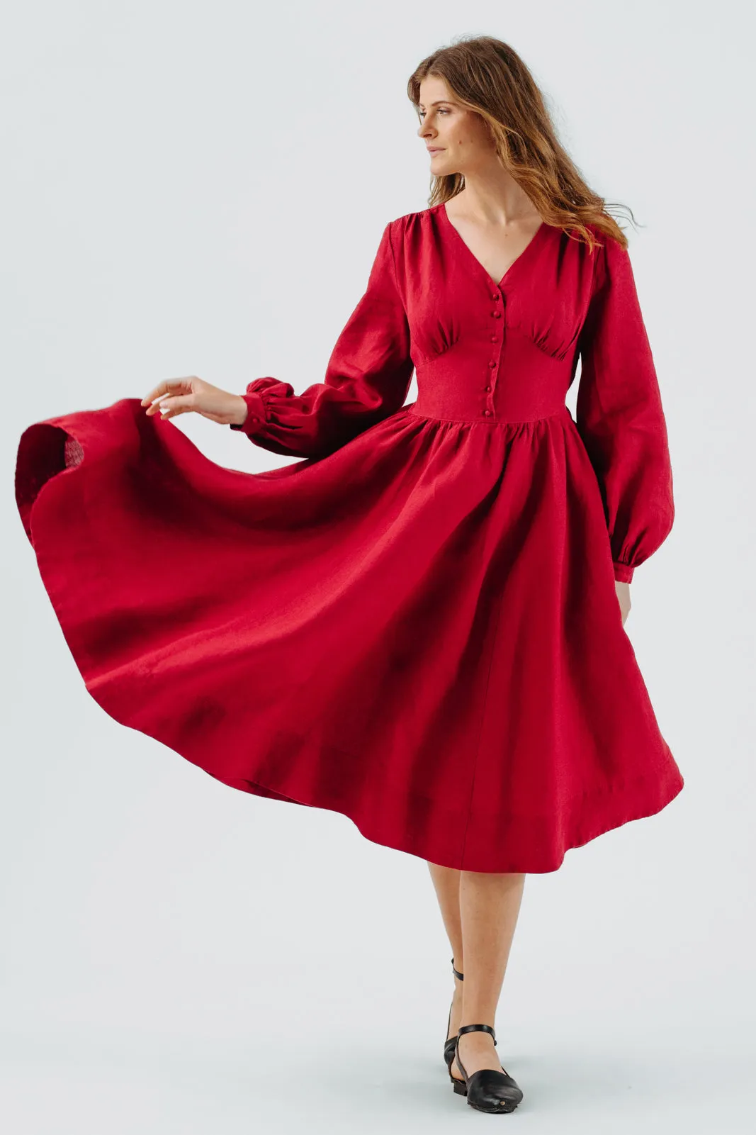 Diane Dress, Long Sleeve sold by Son de Flor