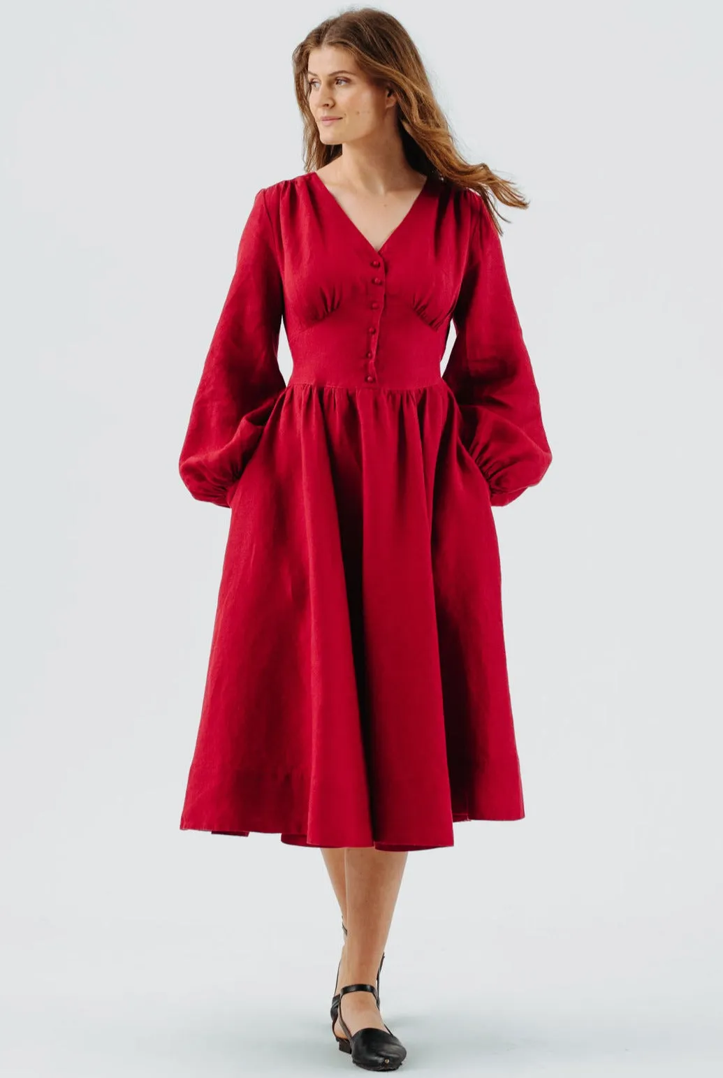 Diane Dress, Long Sleeve sold by Son de Flor product image thumbnail 3
