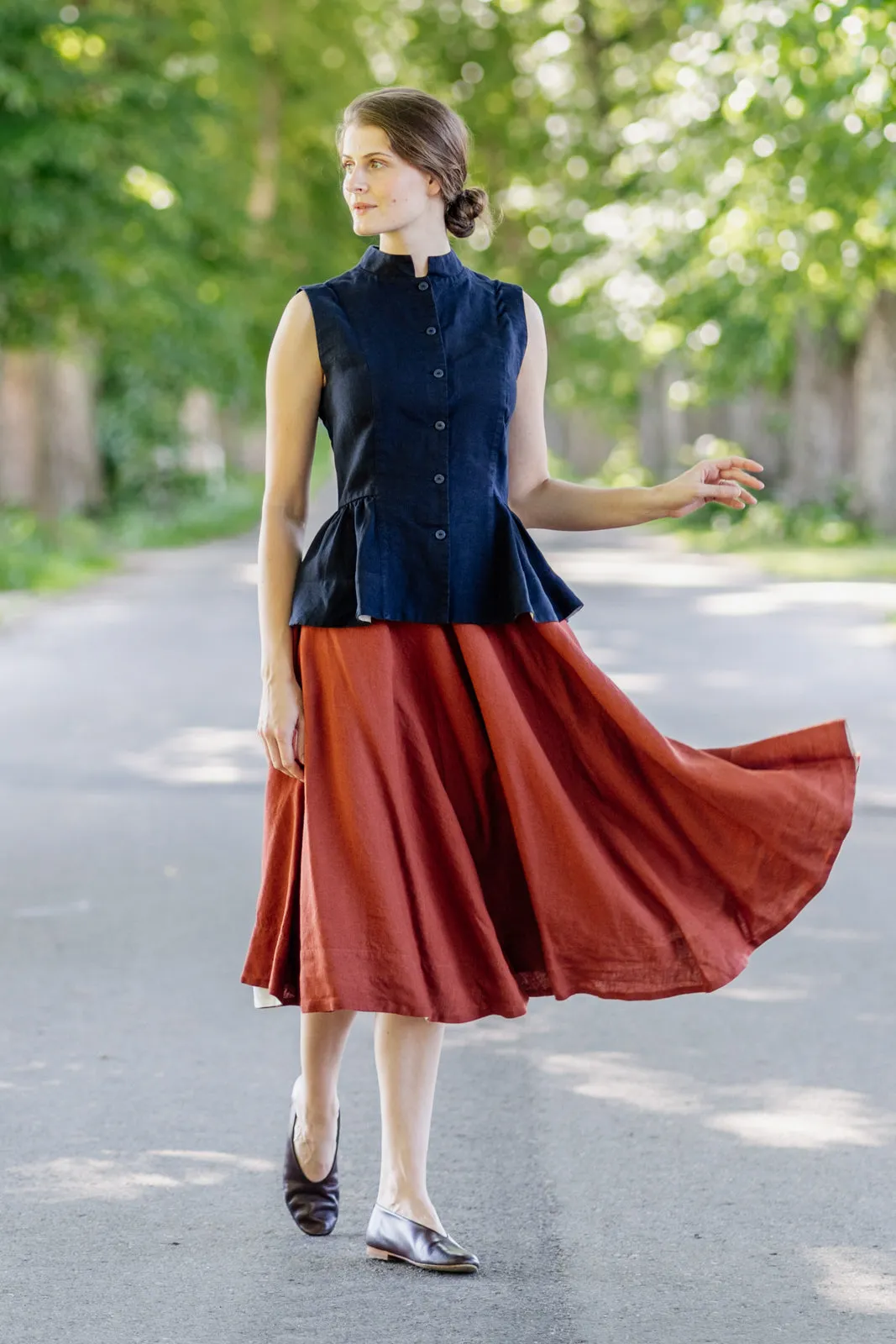 Peplum Vest, Sleeveless sold by Son de Flor