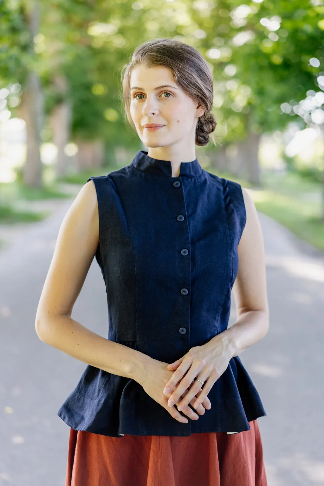 Peplum Vest, Sleeveless sold by Son de Flor product image thumbnail 2