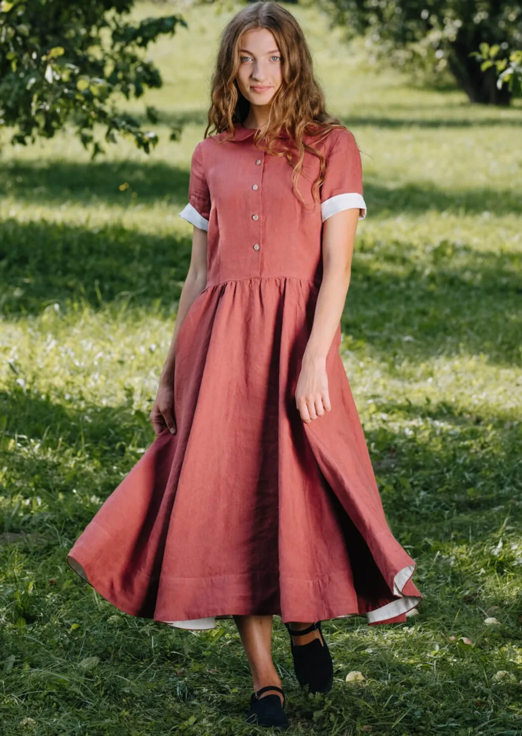 Classic Dress, Short Sleeve sold by Son de Flor product image thumbnail 4