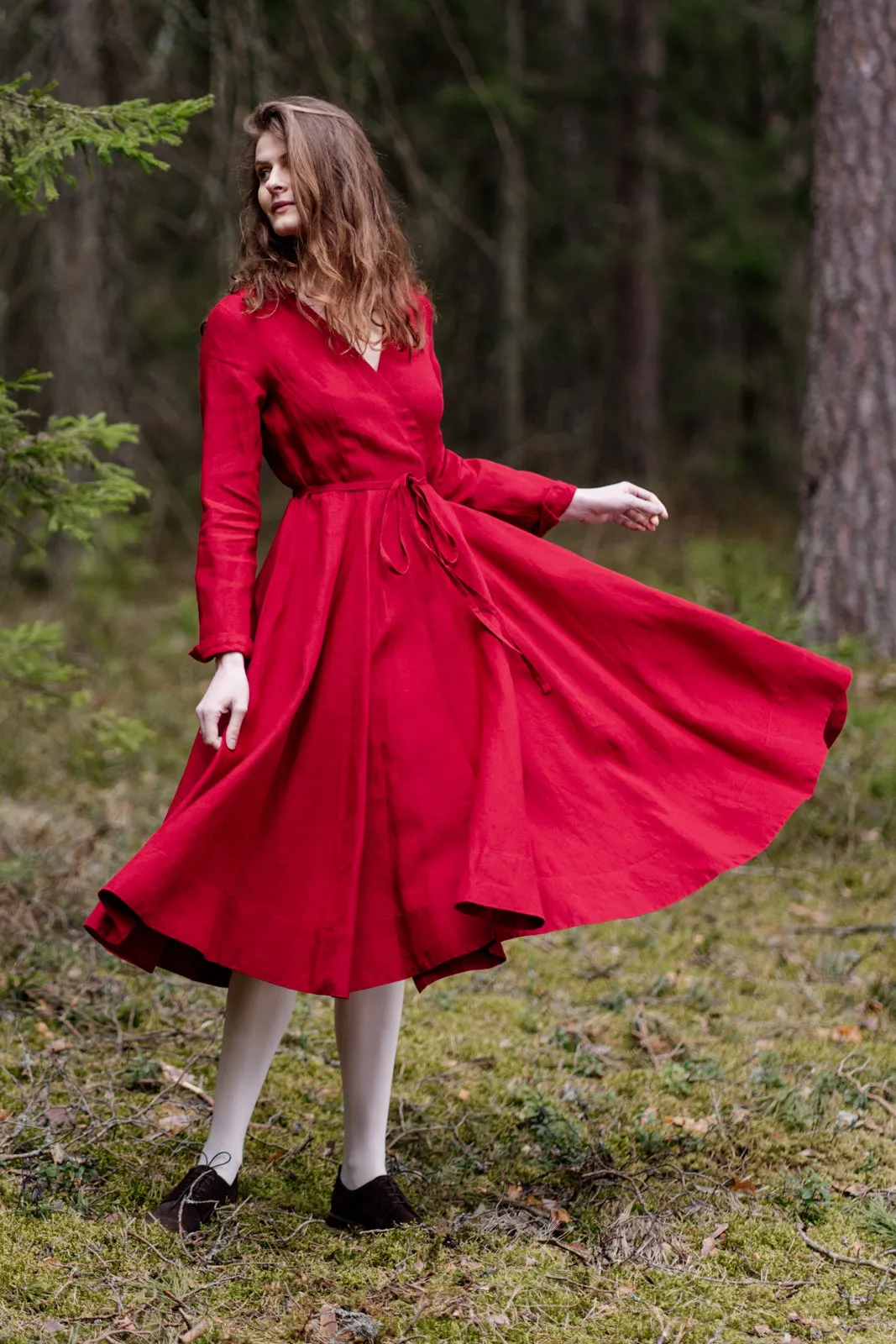 Wrap Dress, Long Sleeve sold by Son de Flor product image thumbnail 2