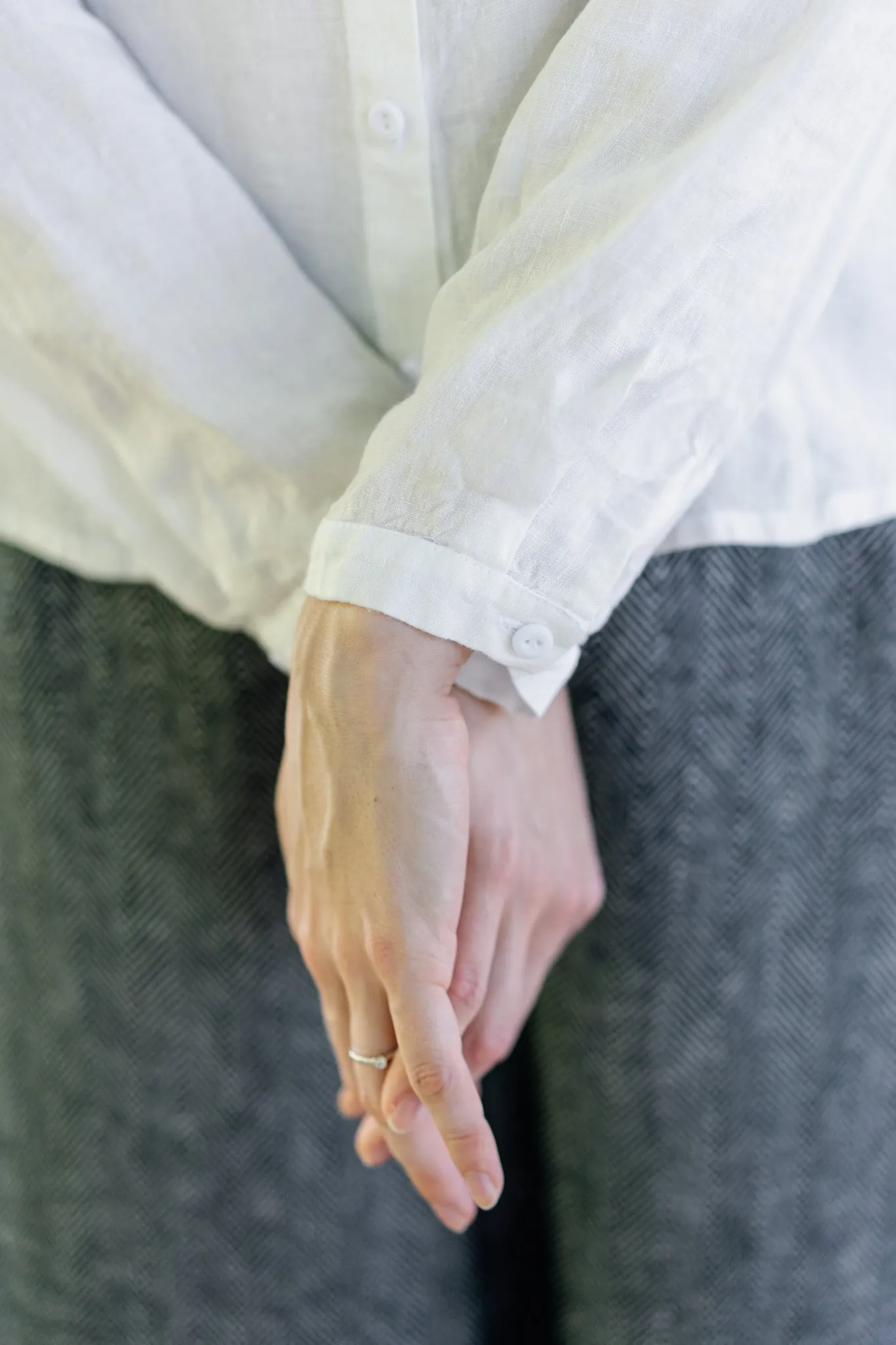 Classic – Linen Shirt with Peter Pan Collar sold by Son de Flor product image thumbnail 3