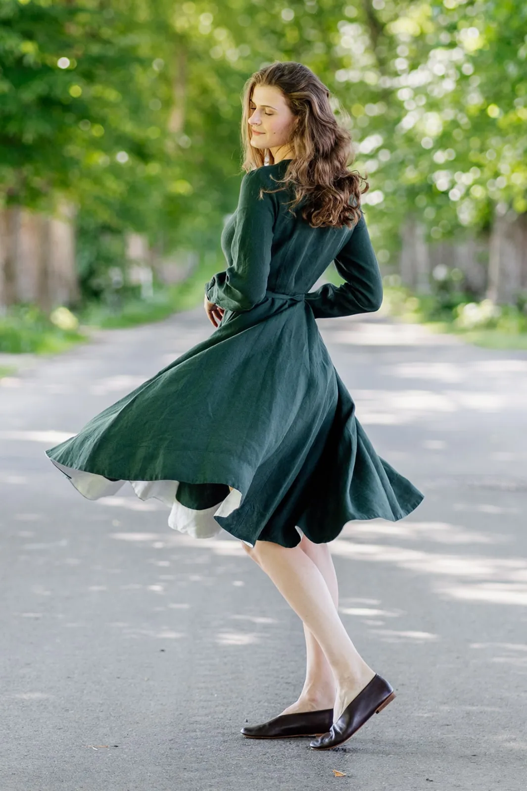 Wrap Dress, Long Sleeve sold by Son de Flor product image thumbnail 4