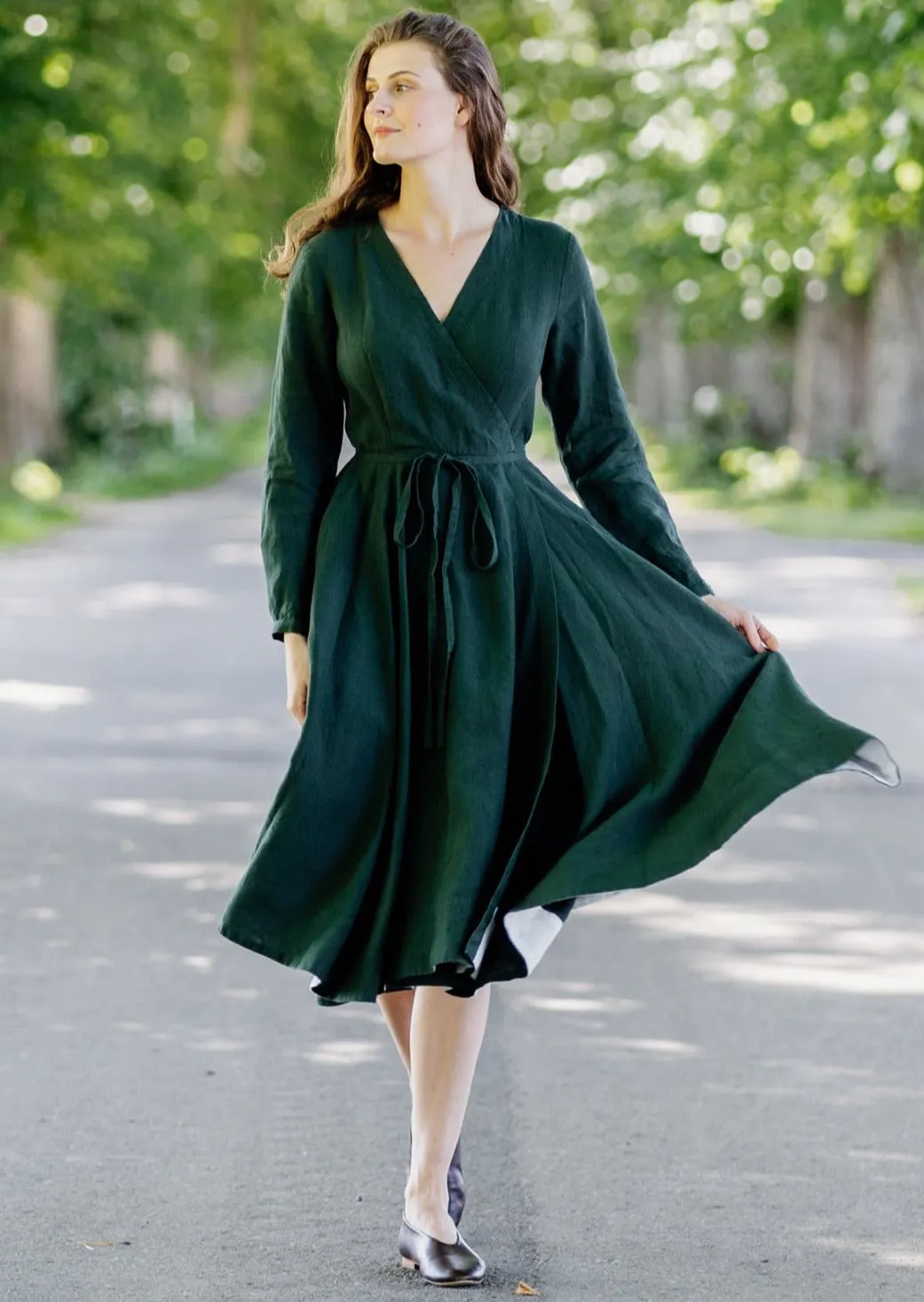 Wrap Dress, Long Sleeve sold by Son de Flor product image thumbnail 2