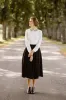 Classic Shirt with Embroidered Garden Collar, Long Sleeve sold by Son de Flor