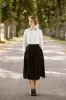 Classic Shirt with Embroidered Garden Collar, Long Sleeve sold by Son de Flor