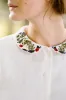 Classic Shirt with Embroidered Garden Collar, Long Sleeve sold by Son de Flor