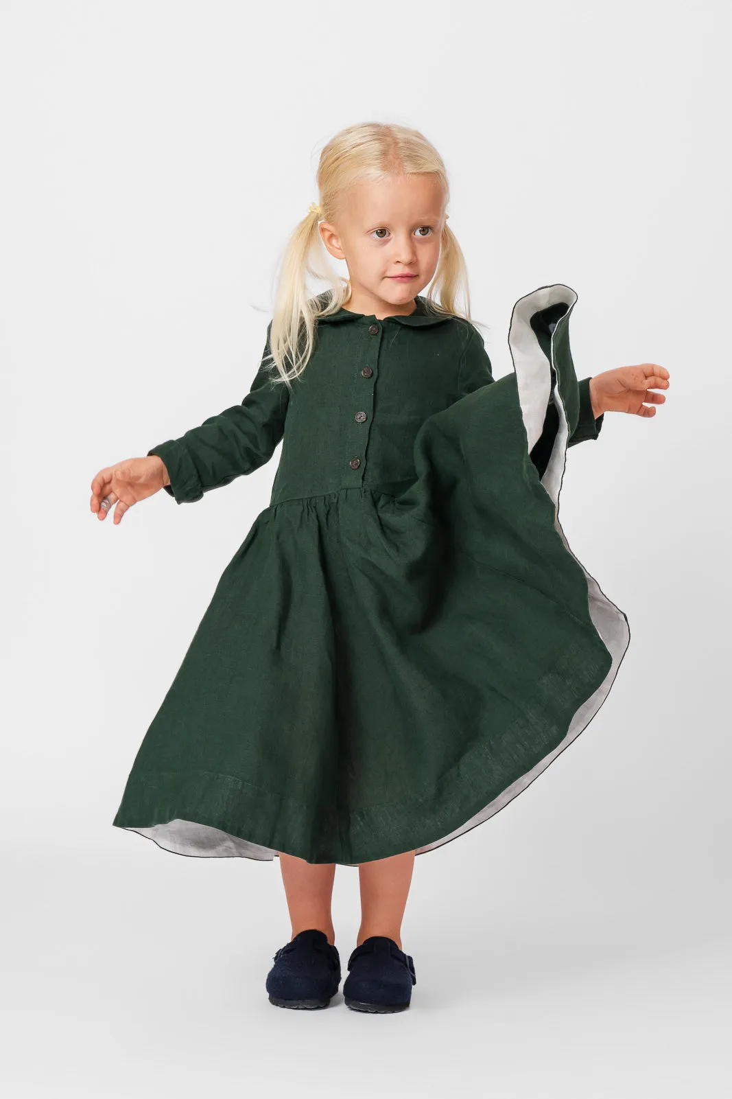 Mini Me Classic Dress, Long Sleeve sold by Son de Flor product image thumbnail 3