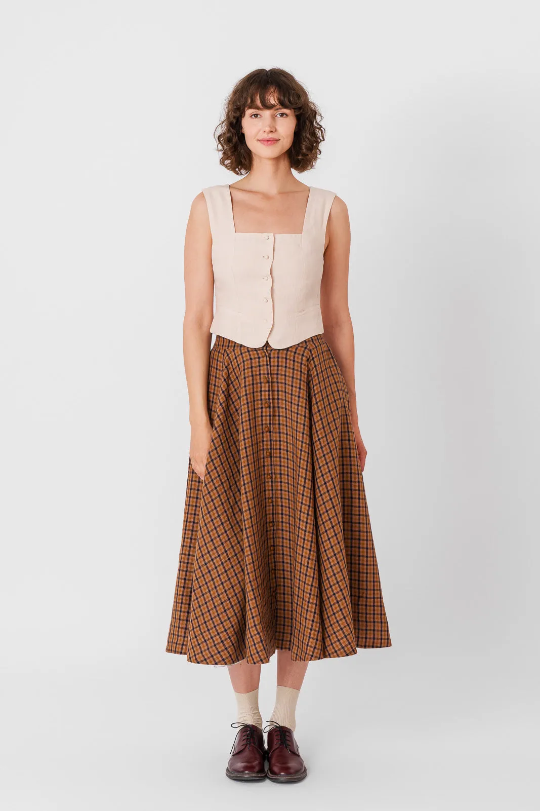 Second Breakfast Vest, Sleeveless, Seashell White sold by Son de Flor product image thumbnail 5