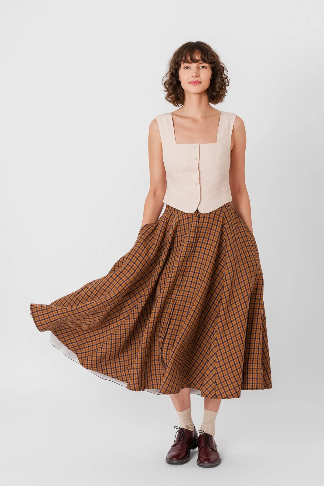 Second Breakfast Vest, Sleeveless, Seashell White sold by Son de Flor product image thumbnail 4