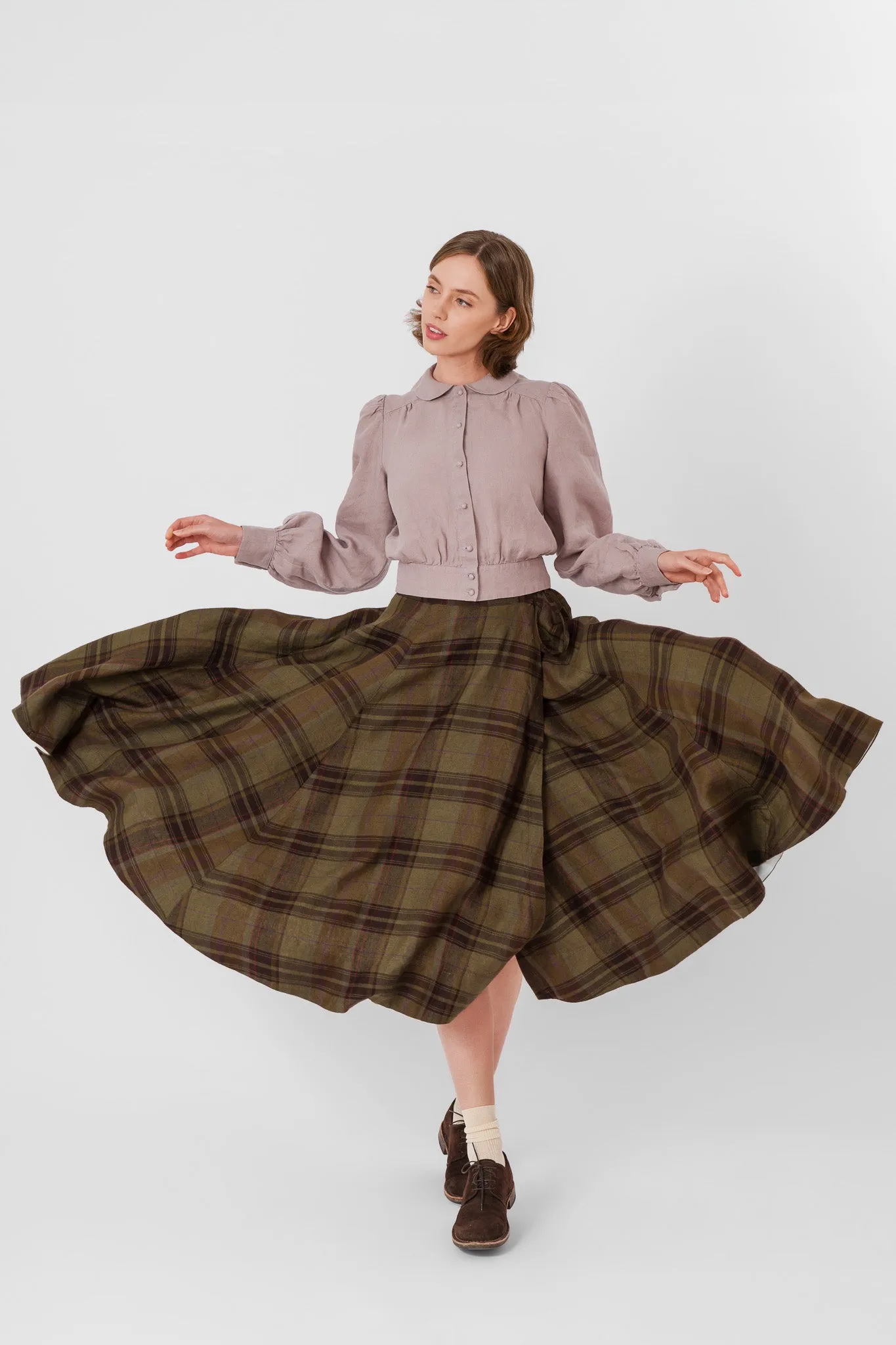Wrap Skirt, Twill Linen sold by Son de Flor product image thumbnail 4