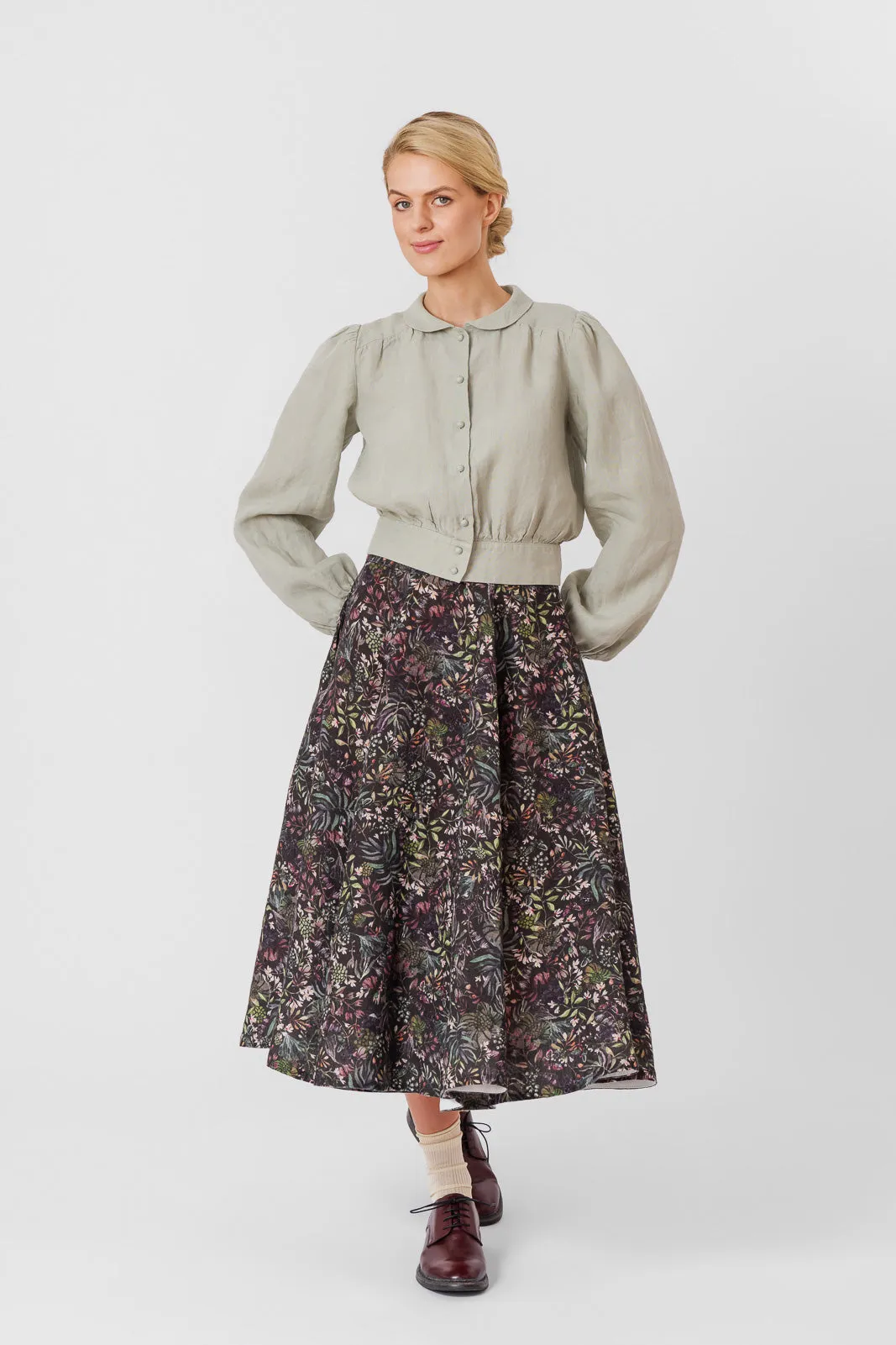 Leonor Shirt, Cropped, Long Sleeve, Mint sold by Son de Flor product image thumbnail 5