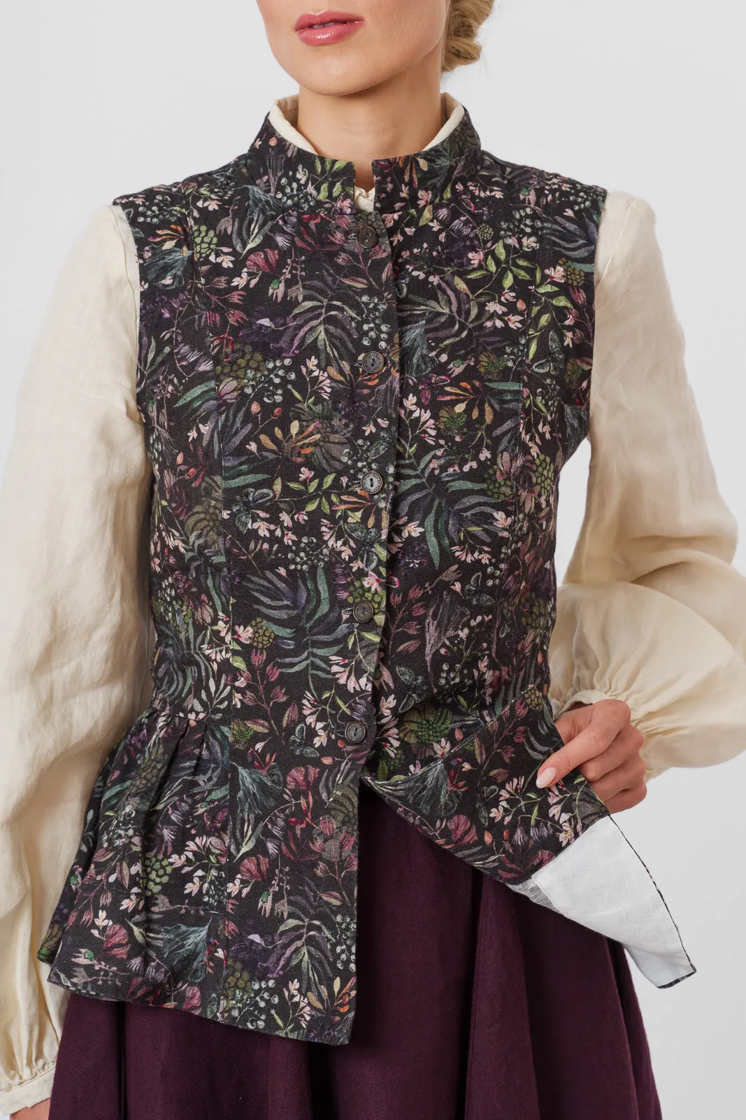 Peplum Vest, Sleeveless sold by Son de Flor product image thumbnail 4