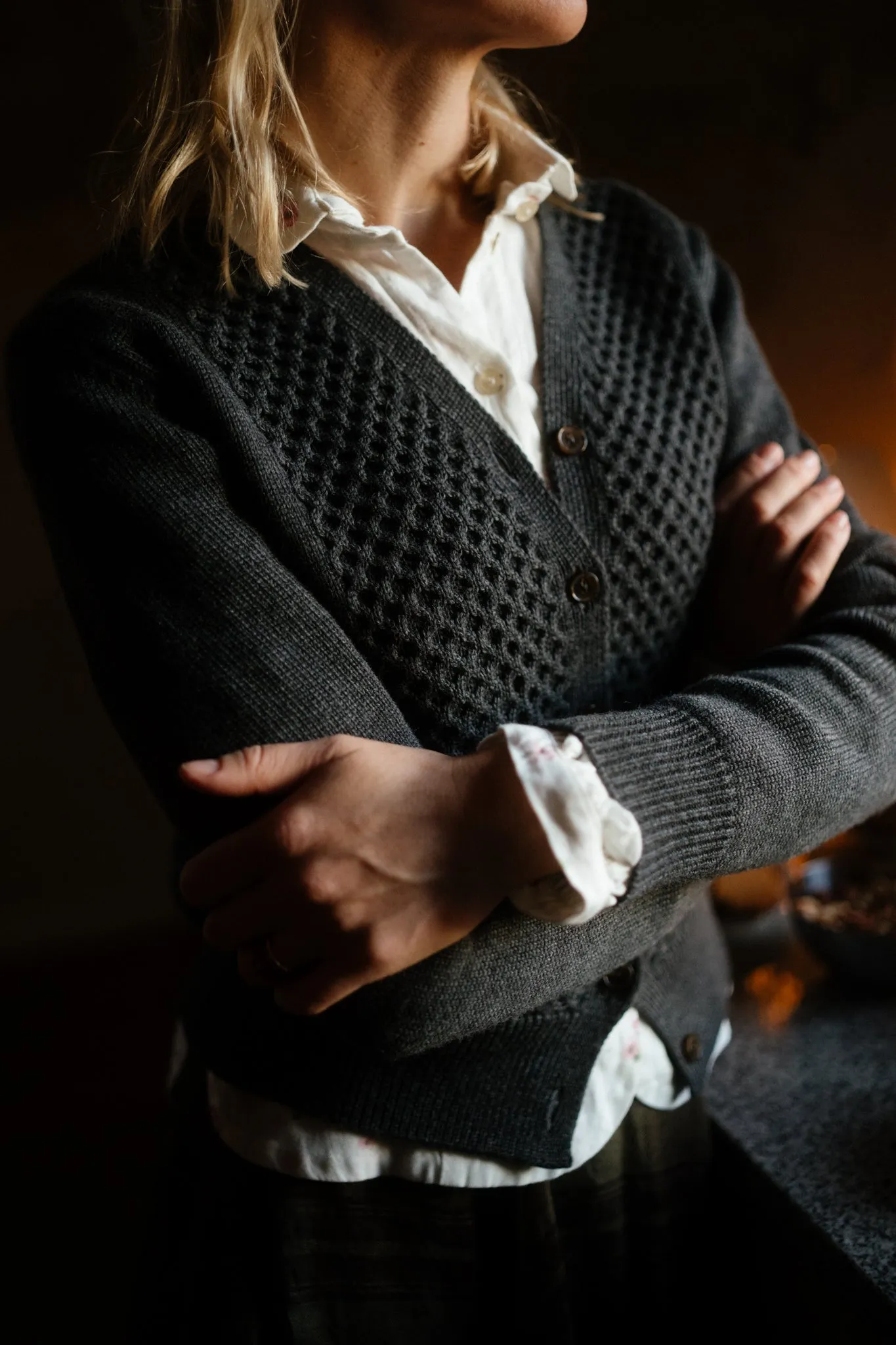Elaine – Merino Wool Cardigan sold by Son de Flor