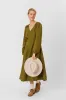 Bridget Dress, Long Sleeve, Rosemary Green sold by Son de Flor