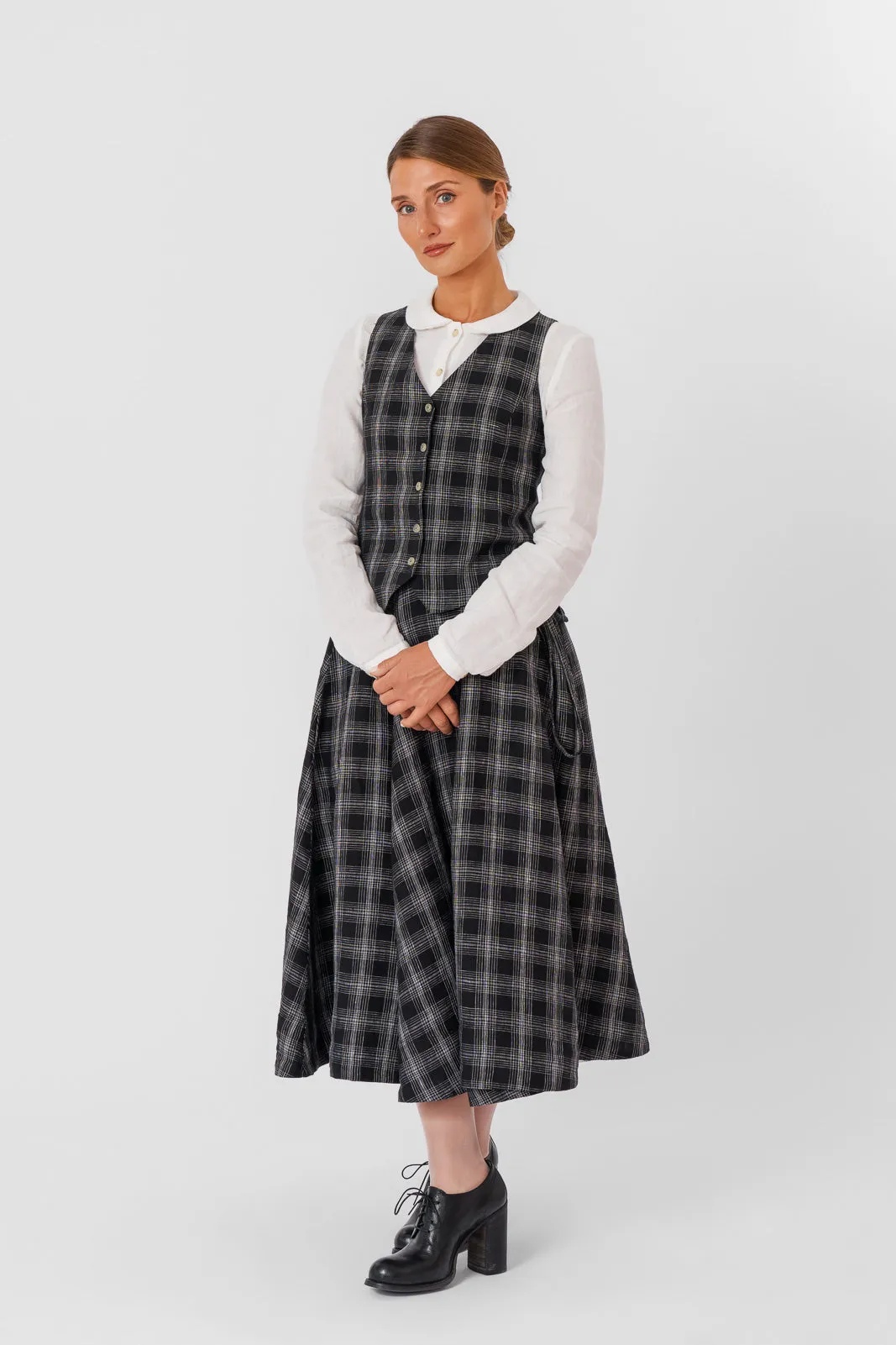 Classic Vest, Black Tartan sold by Son de Flor product image thumbnail 4