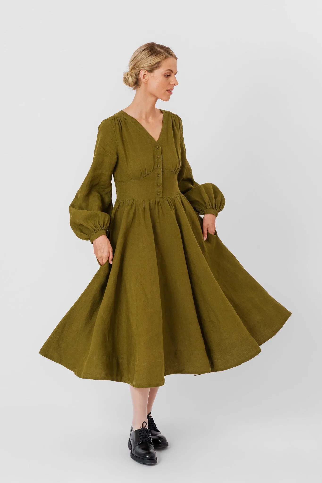 Diane Dress, Long Sleeve sold by Son de Flor product image thumbnail 4