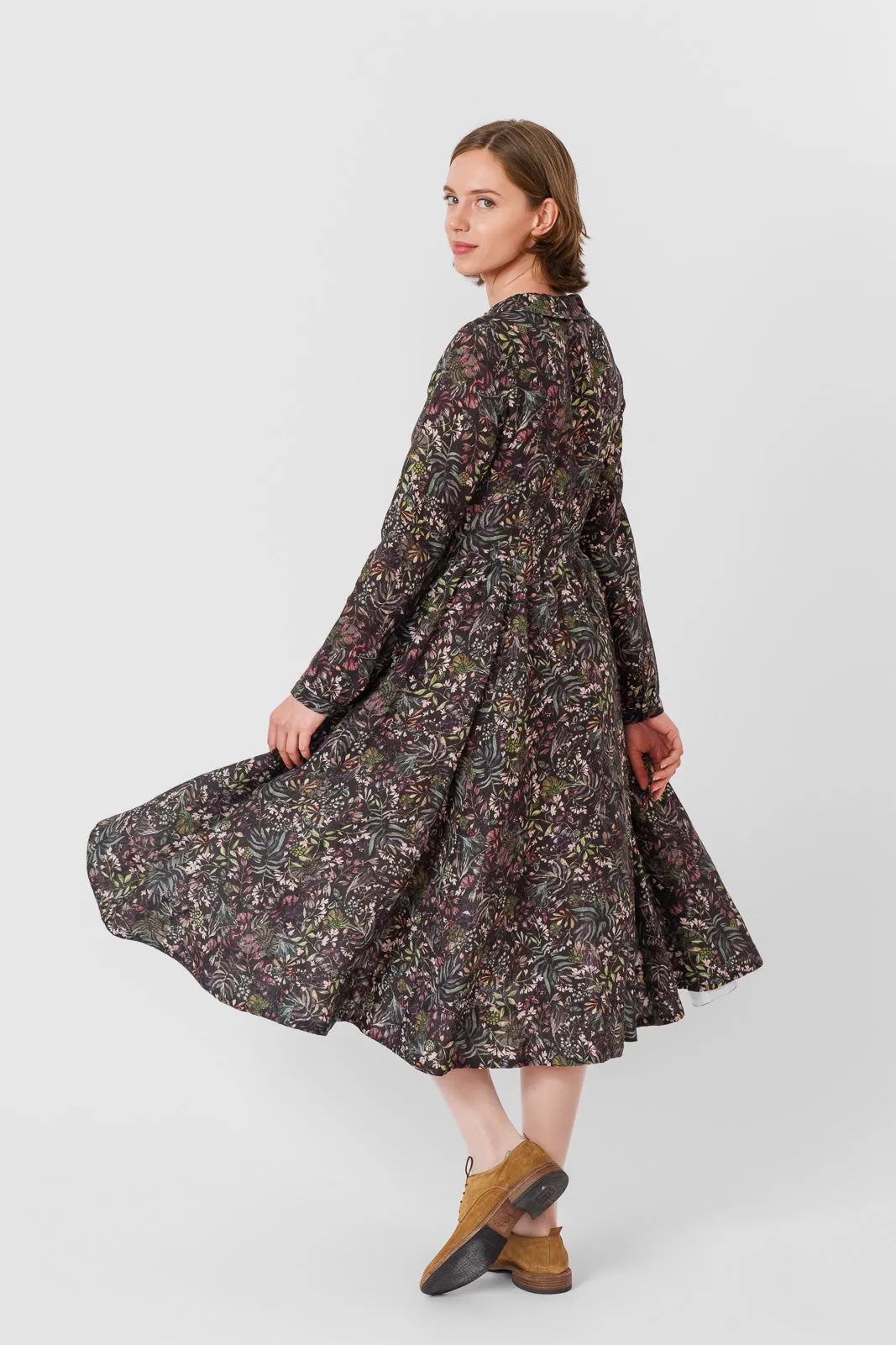 Classic Dress, Long Sleeve, Venice Floral sold by Son de Flor product image thumbnail 5