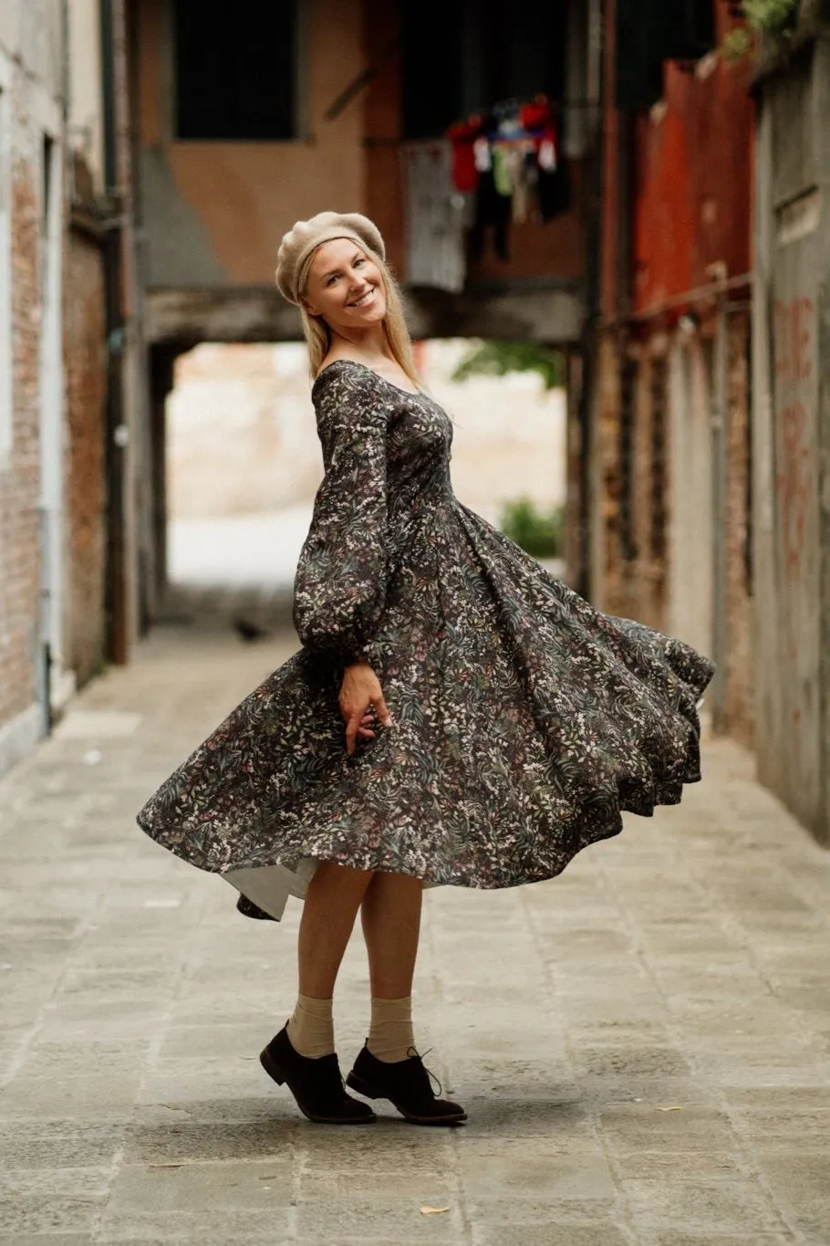 Carmen Dress, Long Sleeve sold by Son de Flor