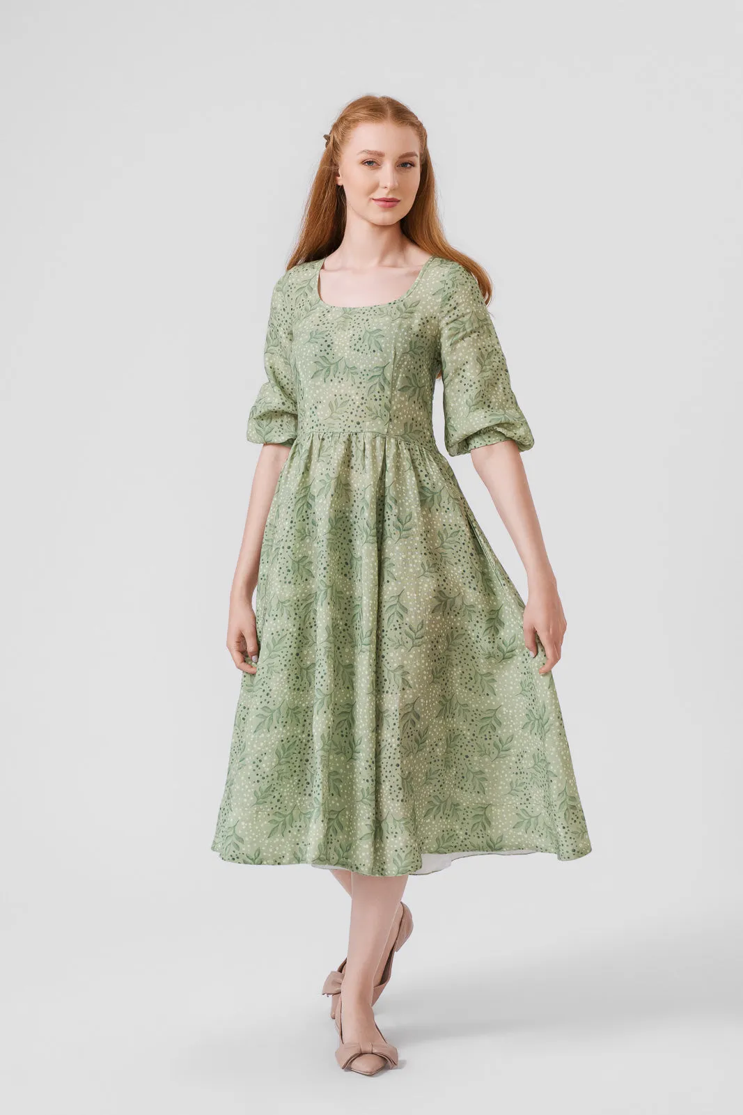 Carmen dress, 3/4 Sleeve sold by Son de Flor product image thumbnail 3