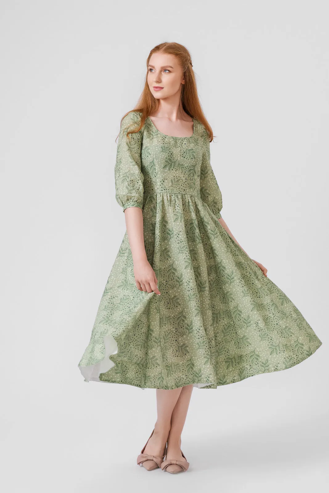 Carmen dress, 3/4 Sleeve sold by Son de Flor