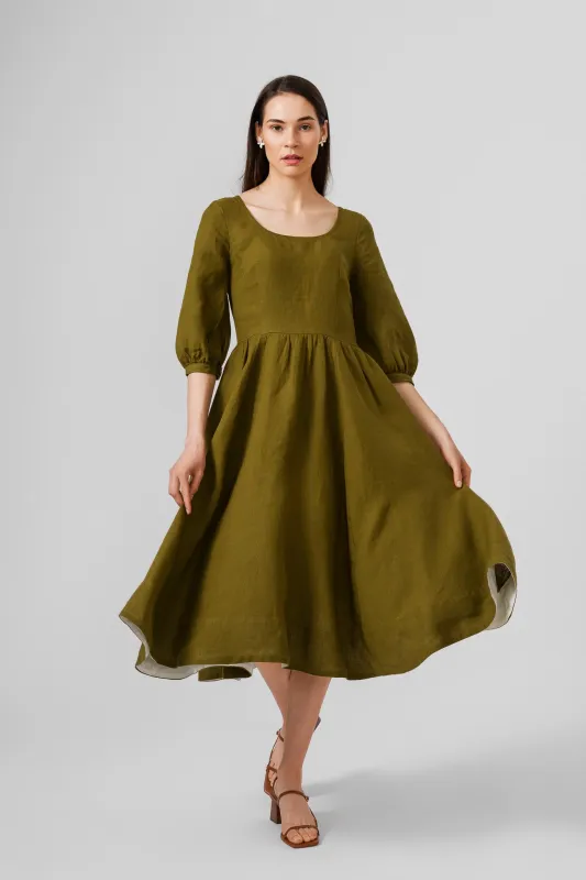 Carmen dress, 3/4 Sleeve sold by Son de Flor
